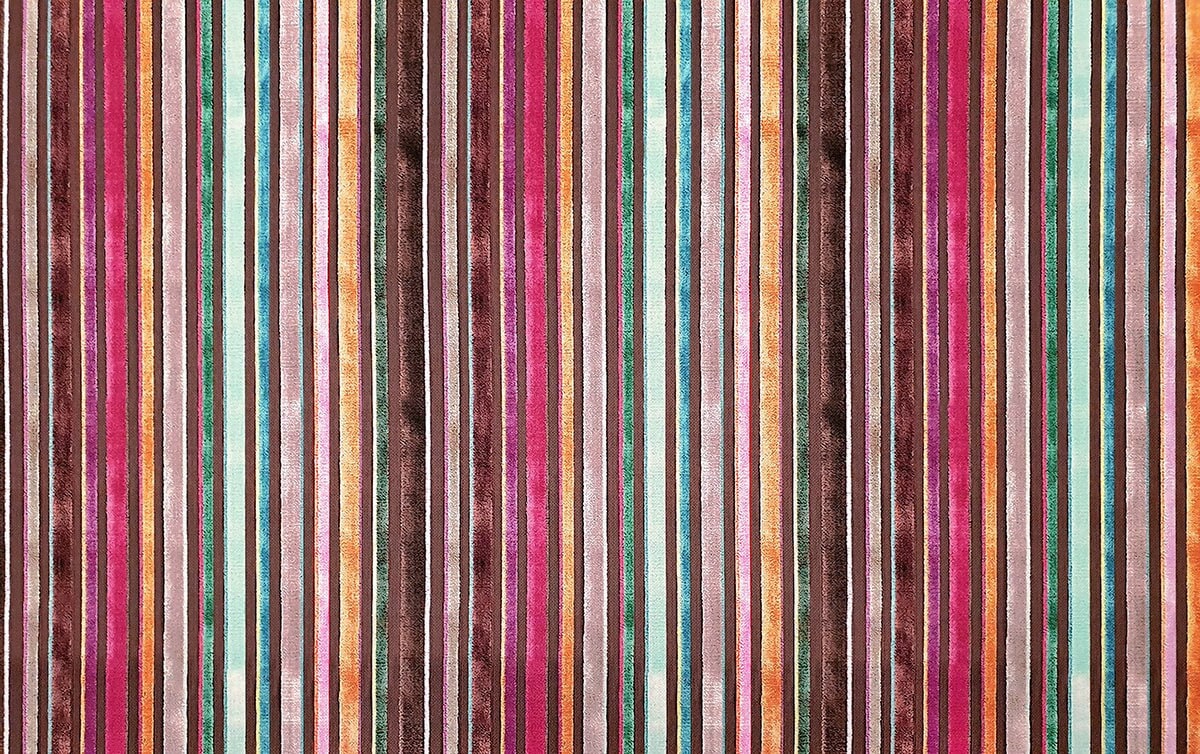 Stripe velvet look upholstery fabric, Ethnic fabric, vintage, boho fabric by the yard digital printed fabric, chair fabric, sofa fabric