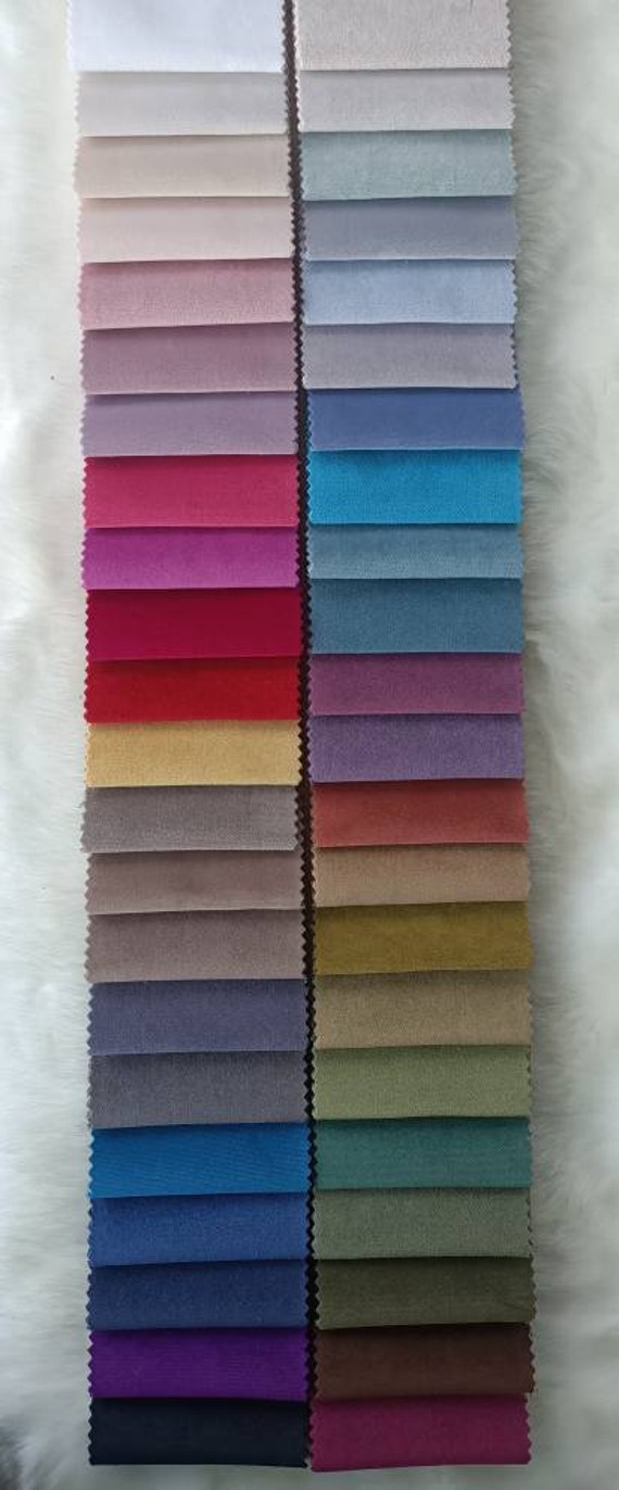 CLARET Cotton Velvet Fabric by the Yard, Velveteen Fabric, Velvet Cloth,  for Cushions Raspberry Colour 