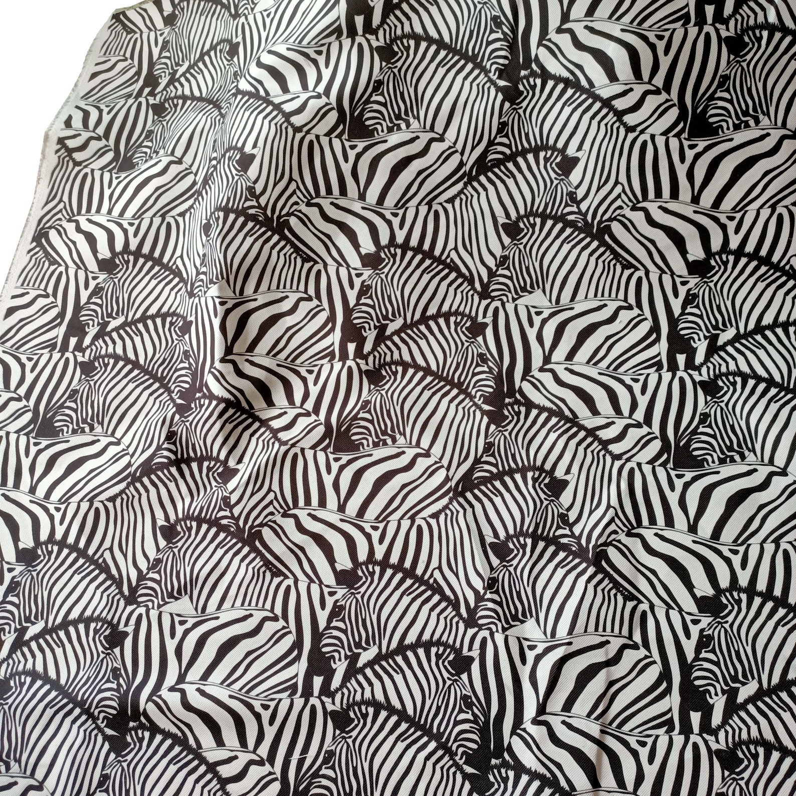Zebra print fabric luxery fabric for home textile zebra herd Etsy