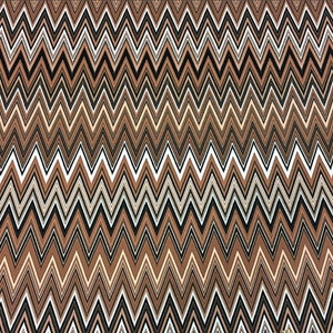 CHEVRON Brown zigzag pattern fabric, pastel color zigzag upholstery fabric, zigzag home decor, chevron upholstery
