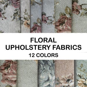 Floral rose vintage fabric, rose woven fabric, decorative upholstery fabric by the yard tapestry fabric