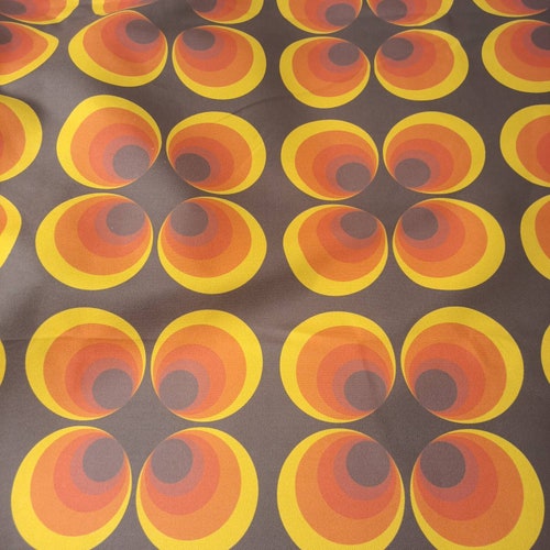 アンティーク雑貨 MAC Super Vintage Fabric 70s Vintage Fabric, 70s Fabric Unused by St Michael, Retro Fabric