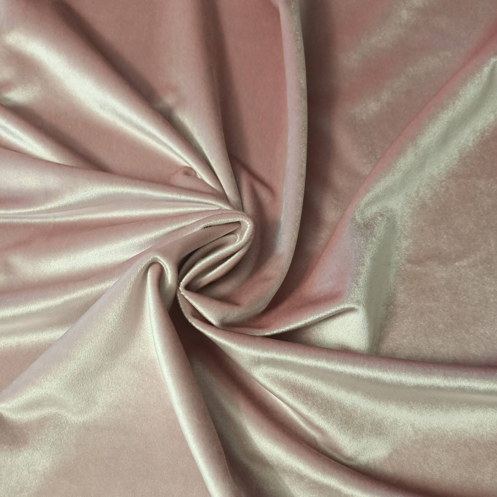 Blush Pink Velvet Fabric by the Yard Luxury Pink Velvet Etsy