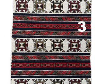 Turkish Kilim fabric by the yard, ethnic tribal fabric for upholstery, chair, pouf, sofa, rug, headboard
