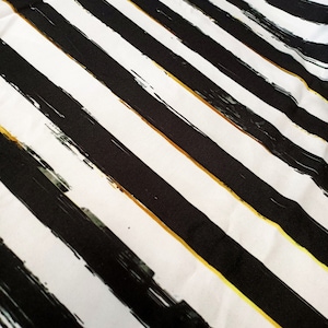 Tela pintada a rayas blancas y negras para tapicería, cortina blanca y negra, decoración a rayas, tapicería de sillón, tapicería de sofá