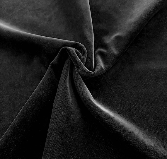 Black Velvet upholstery fabric, black Velvet chair fabric, velvet sofa  fabric, luxury velvet fabric, cotton velvet fabric