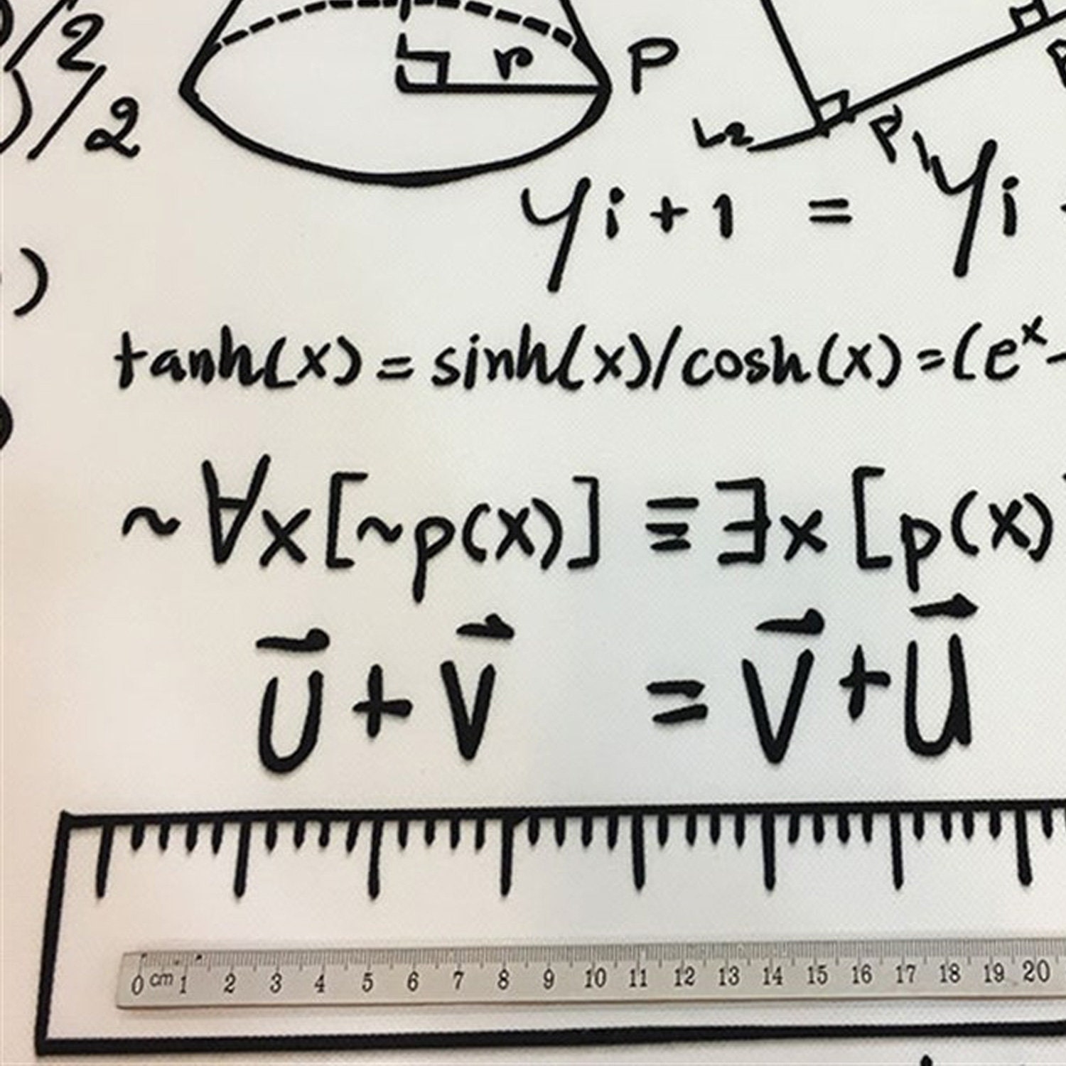 Maths mathematics pattern Fabric for upholstery home | Etsy