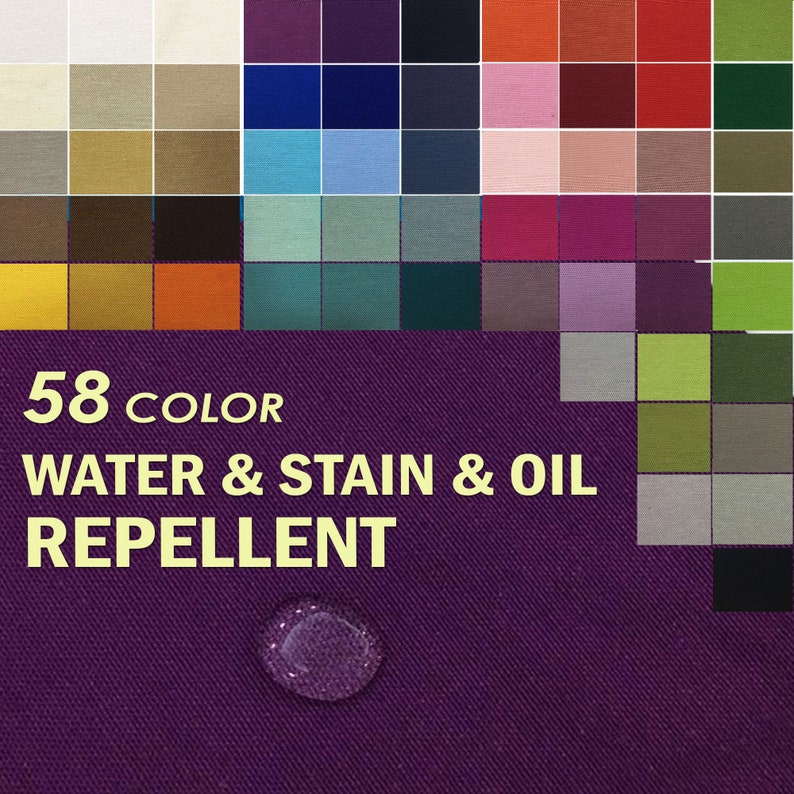 Water Repellent Canvas Outdoor Fabric Purple Solid Cotton Duck Etsy