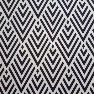 Black and White triangle fabric for curtain fabric, roman shades fabric, upholstery by the yard, pillow, modern cushions, table runner