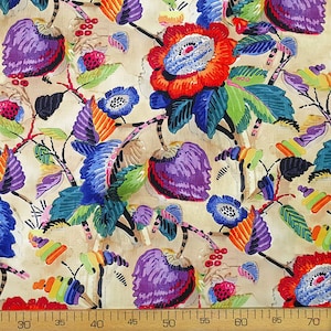 Tela de tapicería con estampado floral campestre, corte vintage a medida para decoración del hogar, cortinas, fundas de sillas, sofás, sillones, decoración del hogar.