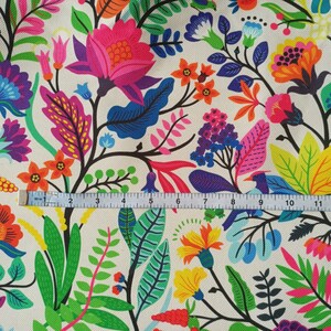 Floral colorful fabric by the yard for upholstery, curtain, home textile , chair sofa lamp shades fabric image 5