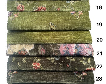 Floral vintage fabric, tapestry woven fabric, by the yard upholstery fabric for chair sofa curtain cushion bench fabric