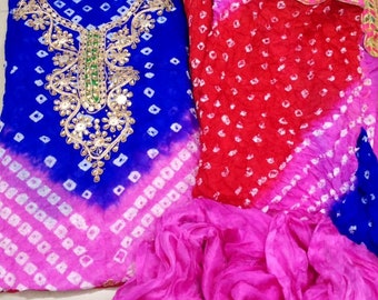 heavy bandhani suits