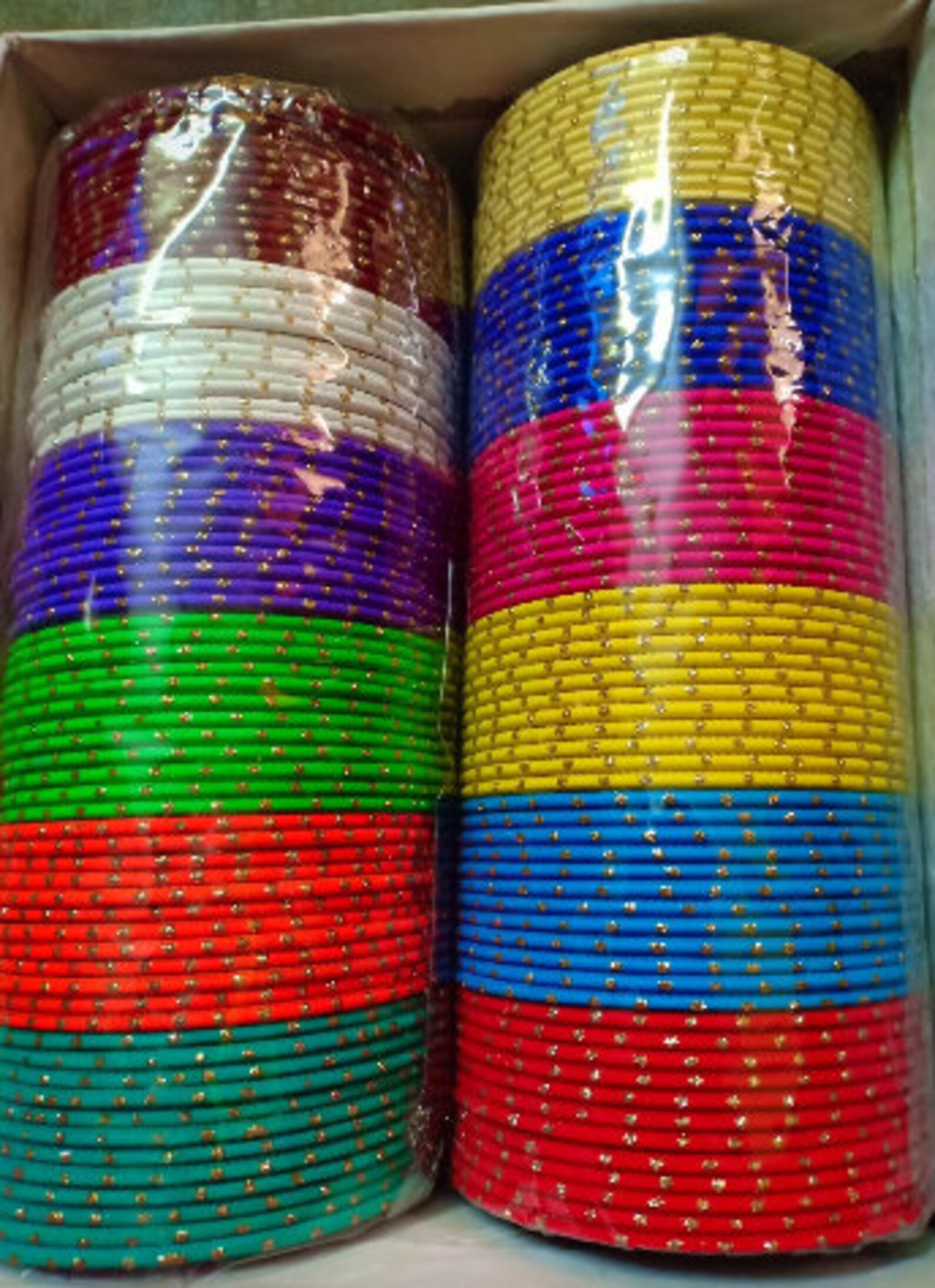 144 piece bangles Multi colour indian bangles box Bollywood Etsy