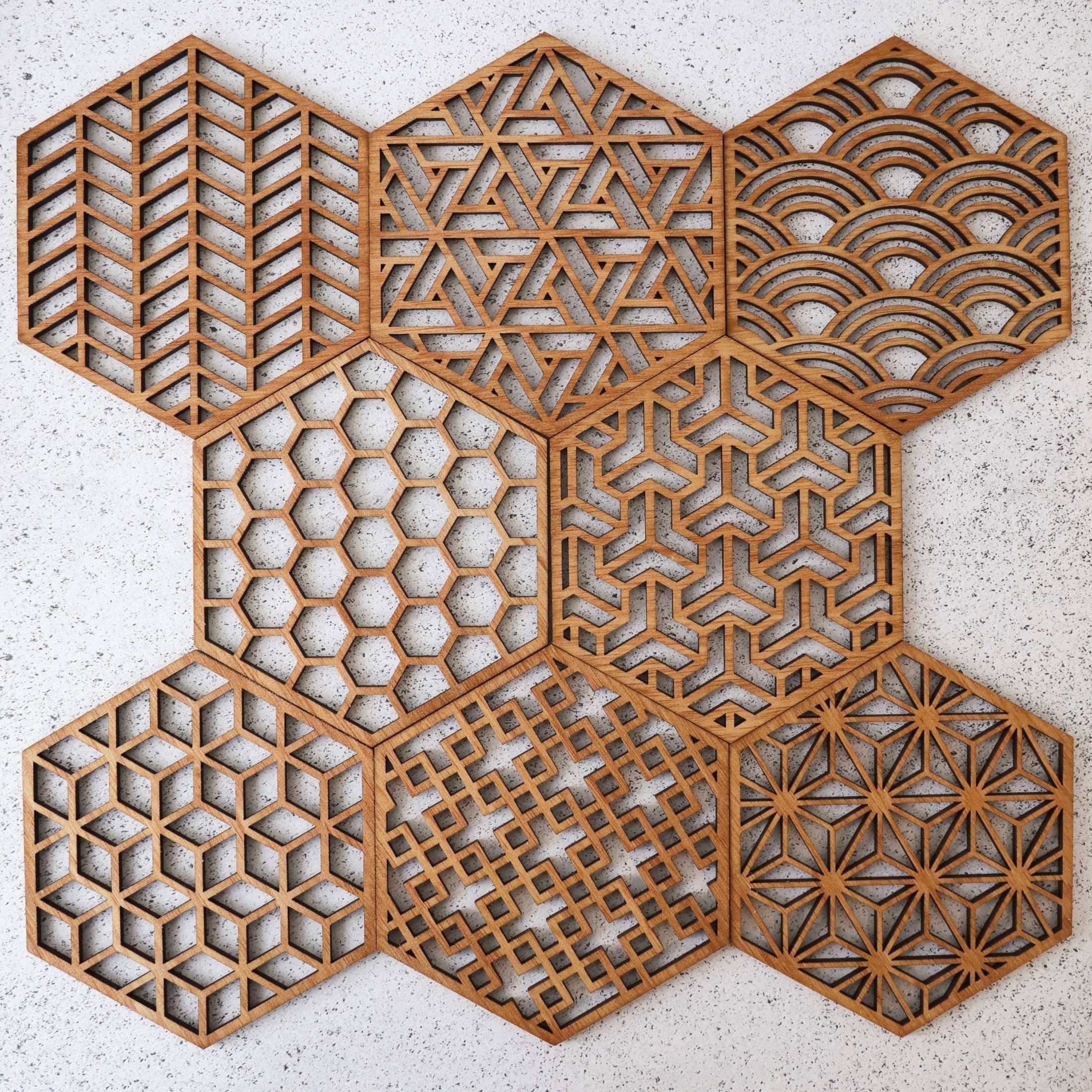 Coasters Set of 8 Geometric Coasters - Etsy Australia
