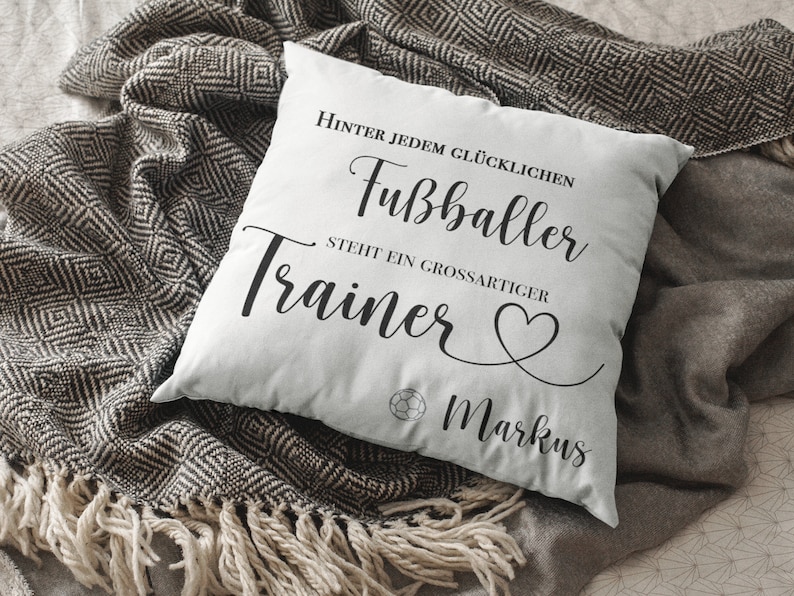 Personalized Coach Gift Pillow image 1