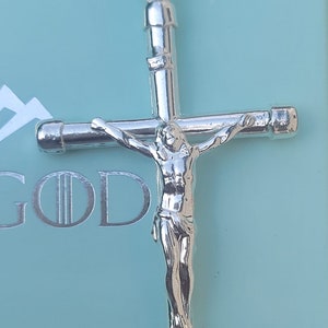 Crucifix Cross Pendant Real Solid 925 Sterling Silver Men women Made in Italy by Jargod