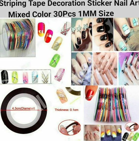 Colorful Mix Nail Art Stickers