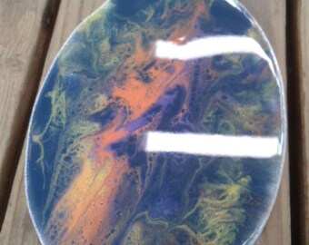 5×7" Oval Acrylic Pour