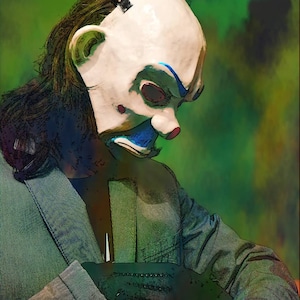 Bozo mask, Joker, costume Halloween, mask.