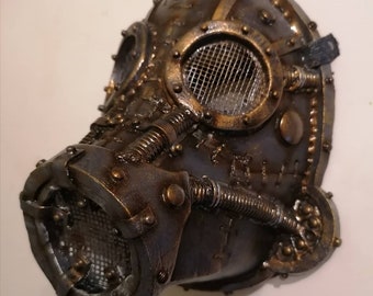 Steampunk gas mask, Halloween, masquerade, fallout, game mask, metro.