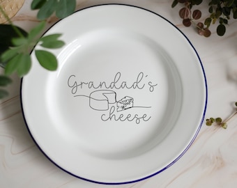 Personalised Enamel Cheese Plate