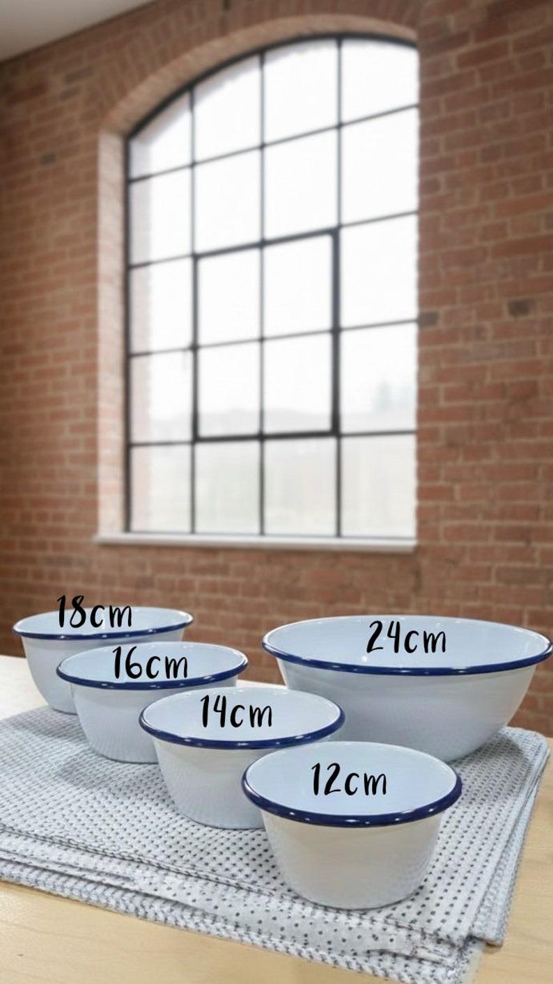 Your Text Here - Engraved Enamel Snack Bowl - Personalised Bowl For Popcorn, Crisps, Cereal etc image 12