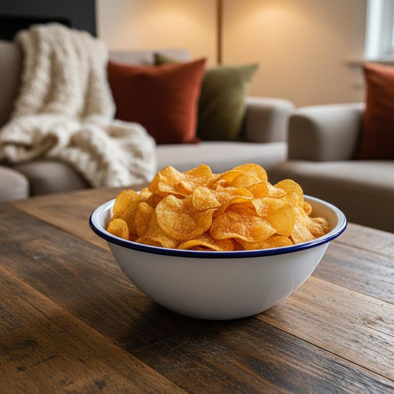 Your Text Here - Engraved Enamel Snack Bowl - Personalised Bowl For Popcorn, Crisps, Cereal etc image 10