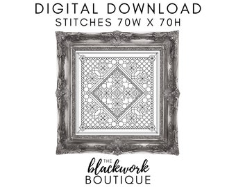 Seria ozdób kryształowych Blackwork #2
