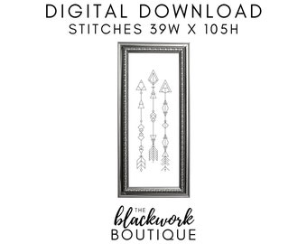 Seria Blackwork Arrow #1