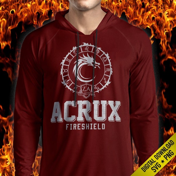 Zodiac Academy Jersey - Darius Acrux Fireshield SVG