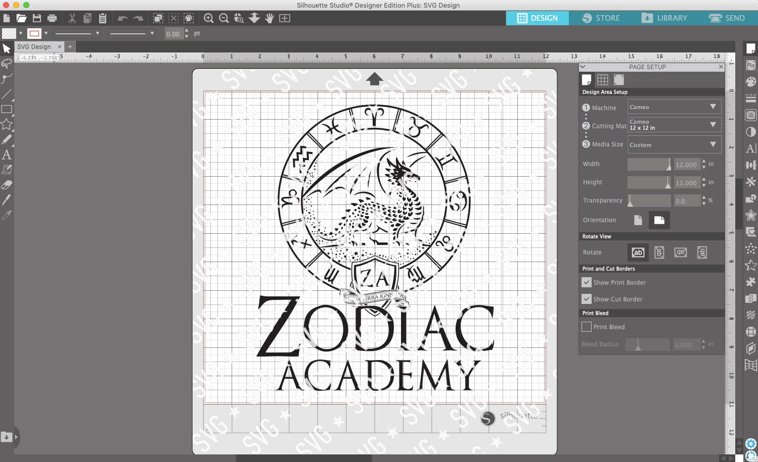 Lionel Zodiac Academy SVG Etsy
