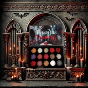 Templum Vampyre, Vampire Theme Eyeshadow Palette, Romantic/Vampire Goth Cosmetics/Makeup