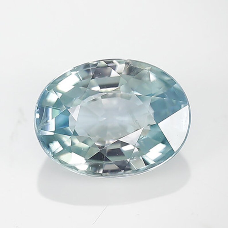 Natural Blue Zircon Blue Color Oval Cut Faceted 2.95ct. Etsy