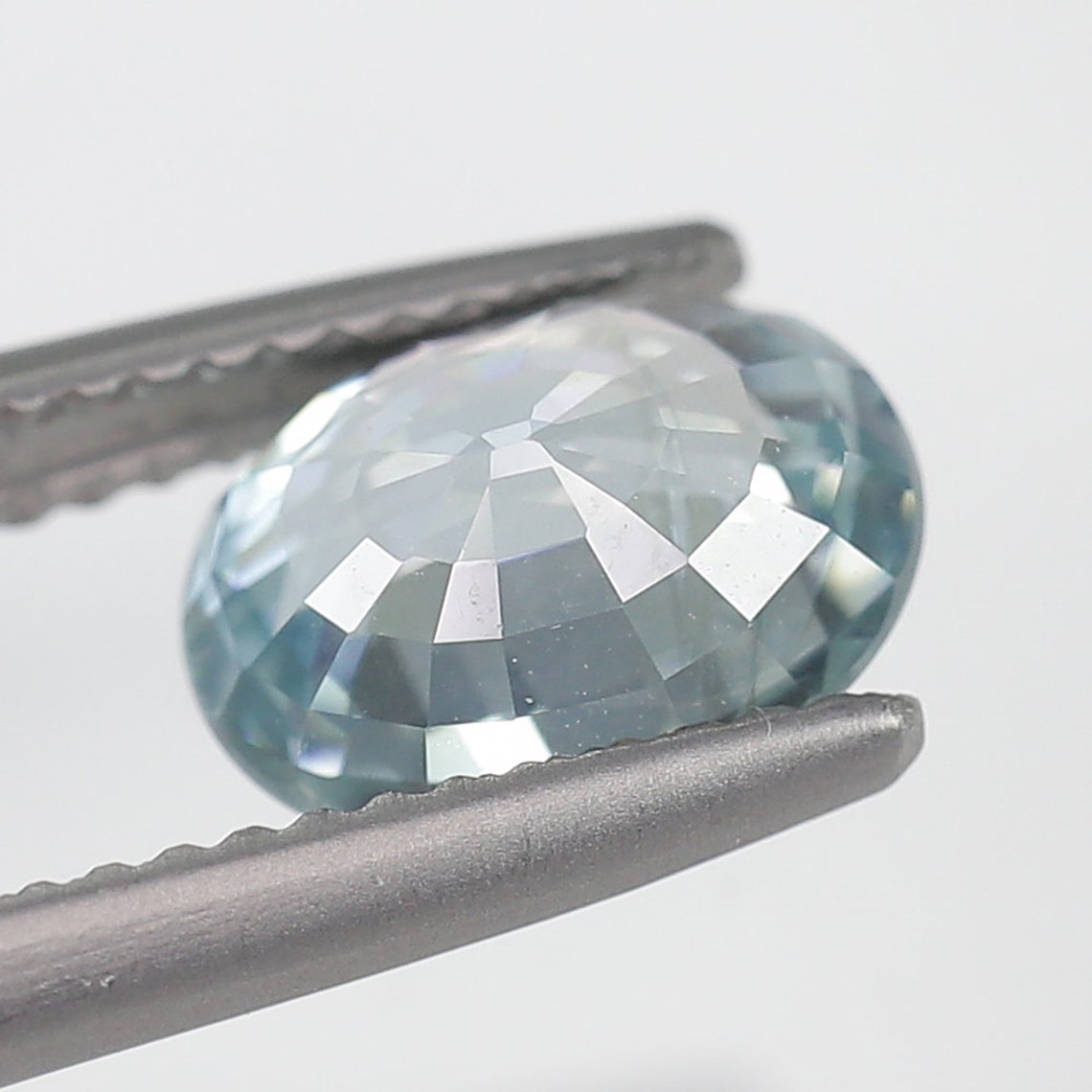 Natural Blue Zircon Blue Color Oval Cut Faceted 2.95ct. Etsy