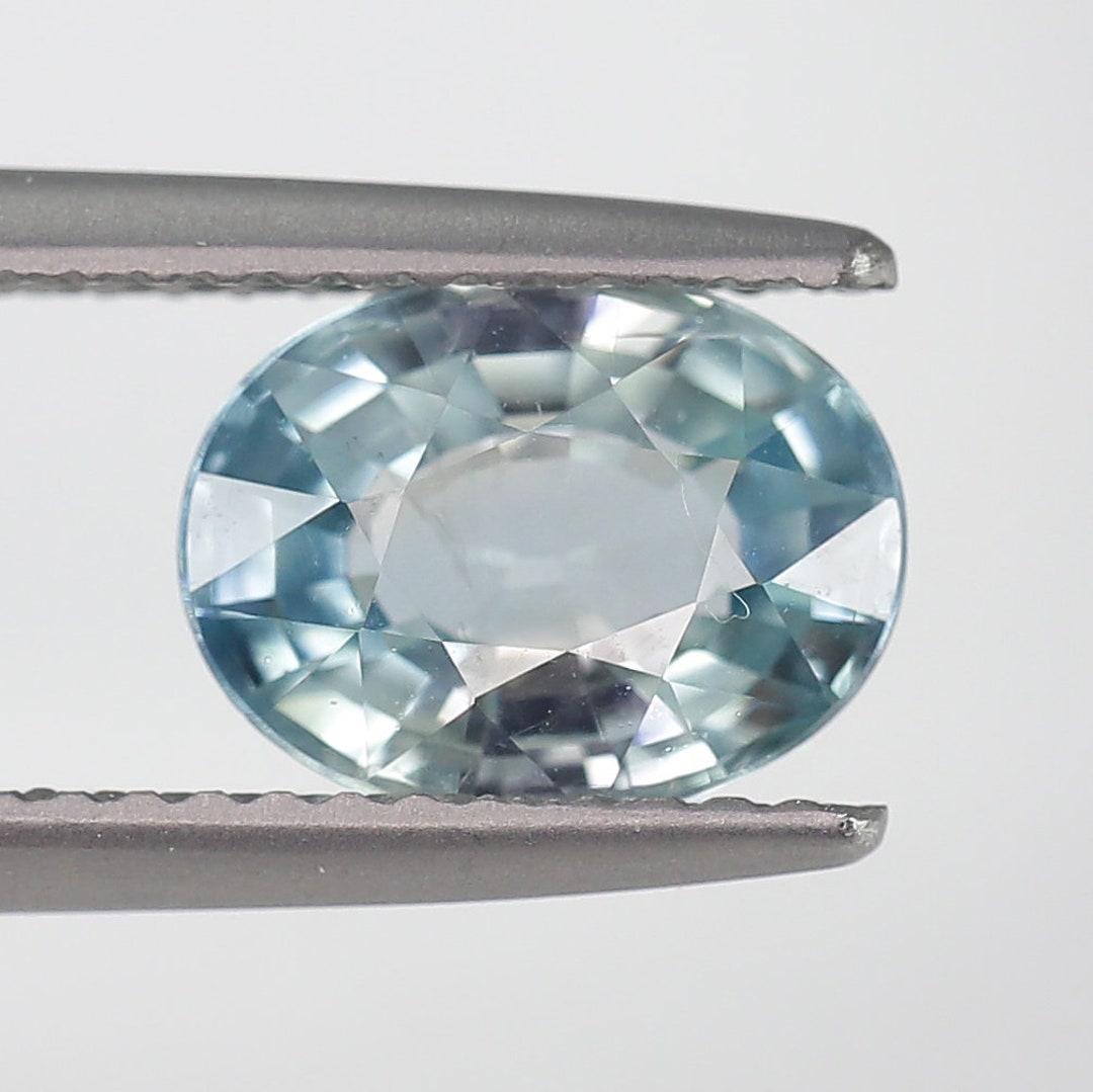 Natural Blue Zircon Blue Color Oval Cut Faceted 2.95ct. - Etsy