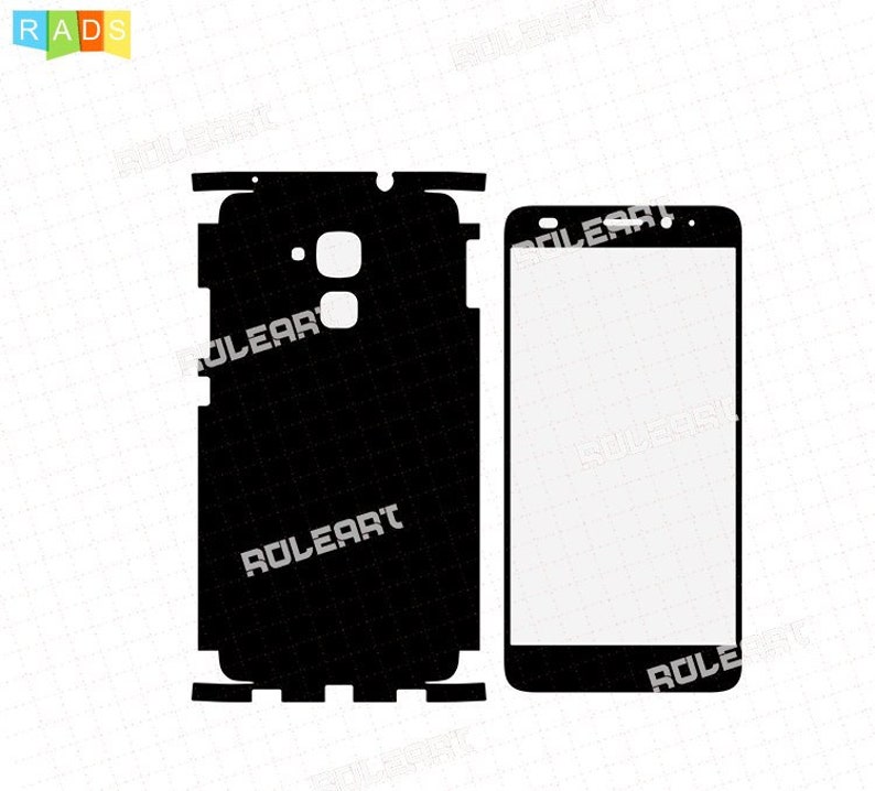 Skin Cut Template For CNG Cuting Plotter Huawei Honor 7 Lite