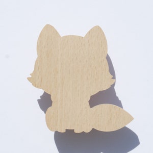 Wooden wall hook for children&#39;s room - hook - coat rack - fox - baby room decoration - birth gift, Scandinavian style