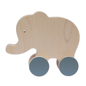 Elephant - Maple wood push toy