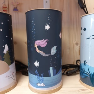 Bedside lamp for children&#39;s bedroom. Mermaid. Children&#39;s night light. Children&#39;s lighting. Children&#39;s room decoration.