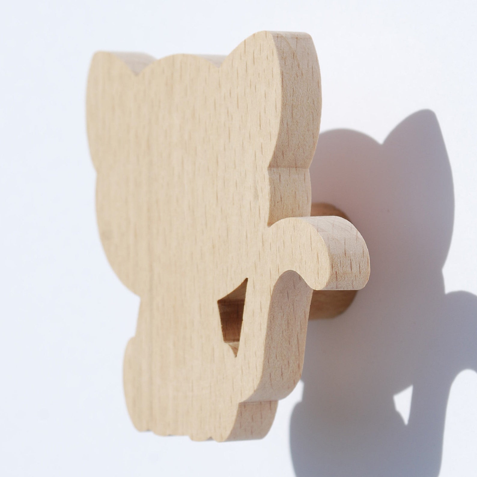 Child's wooden coat hook child's coat rack Etsy