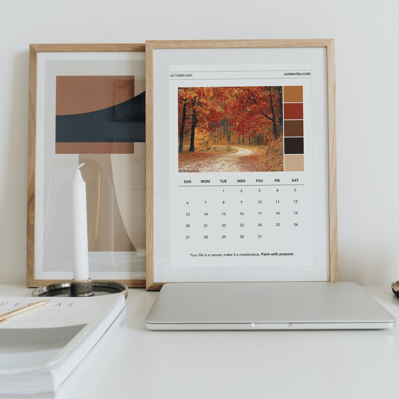 2024 Printable Monthly Calendar, 2024 Calendar, 2024 Monthly Calendar