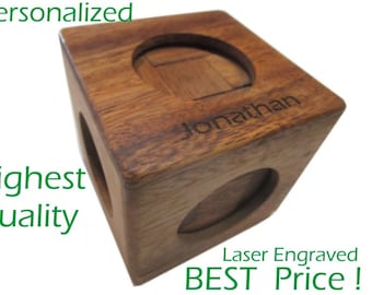 Wooden SOMA Cube Personalized  puzzle Brain Teaser