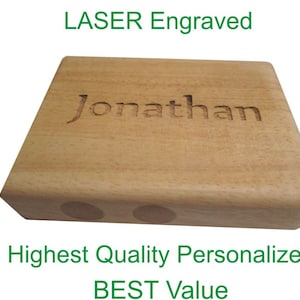 Wooden Lost Marble Brain Teaser Puzzle Personalized