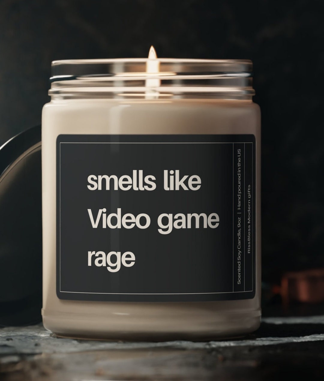 Video Game Rage Candle Funny Gamer Candle Gift for Video Etsy UK