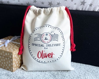 Christmas Sack, Personalised Christmas Sack