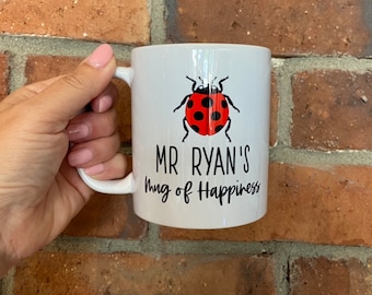 End of Term Teacher Mug, Teacher gifts, personalised mugs, Ladybird Mug