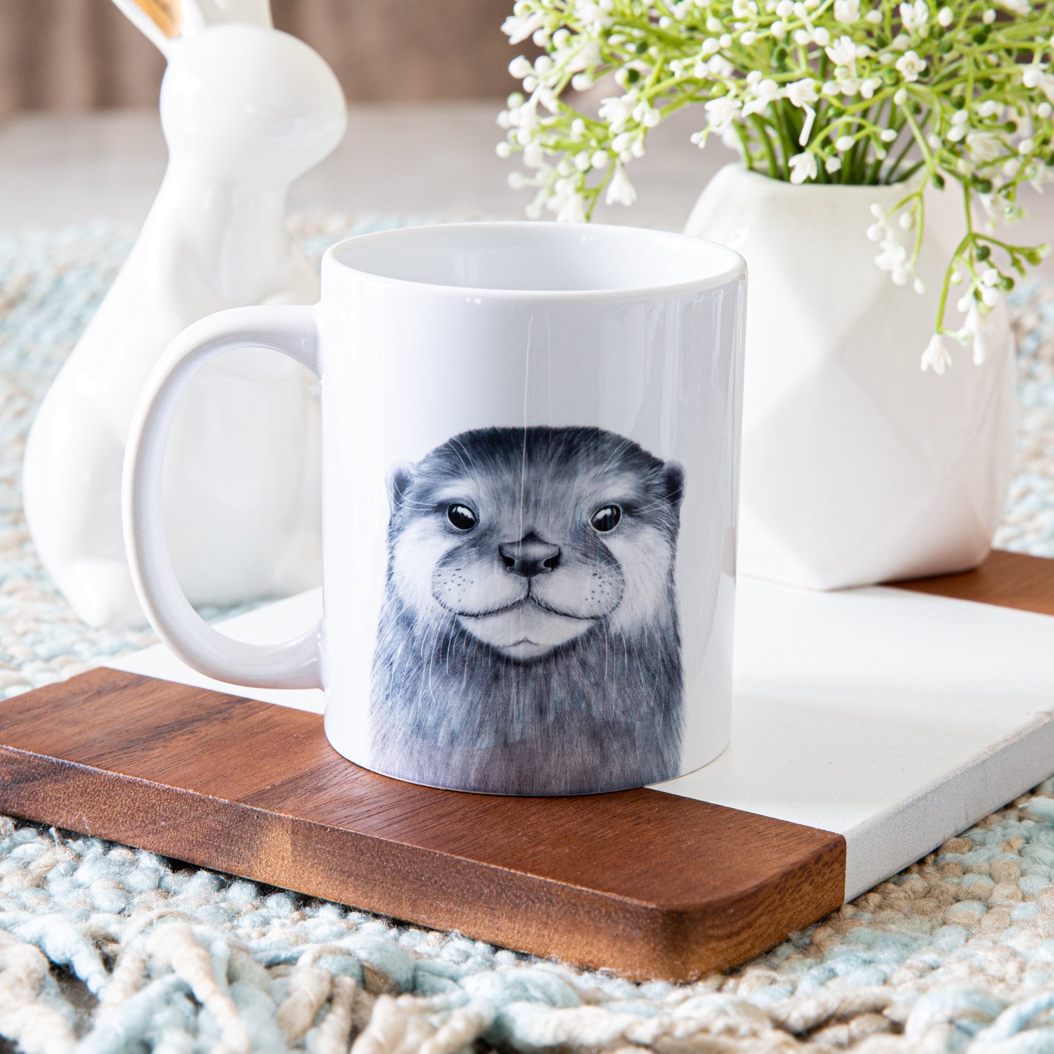 Otter Mug Unique Gift Personalised Mug Etsy
