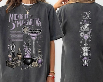 Praktisk magiinspirerad tröja för vintage-midnatt, häxig Halloween-tröja, estetisk hösttröja för 90-talet