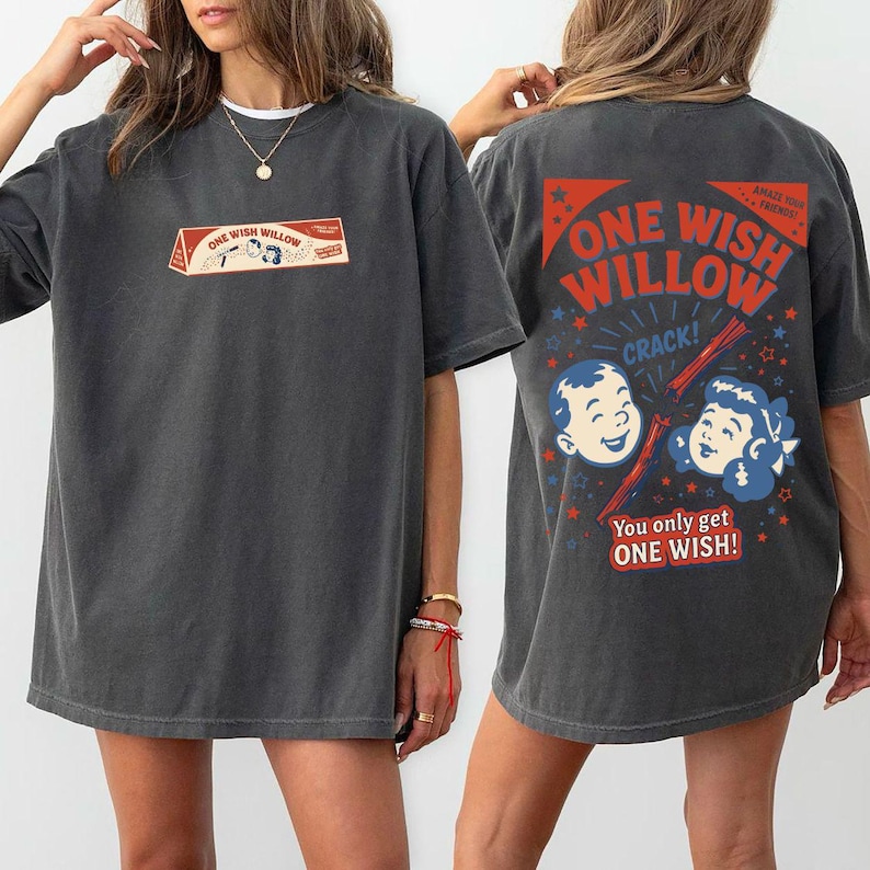 One Wish Willow Box T-shirt, Skräckfilmsgrafiktröja, Obsession-tröja bild 6